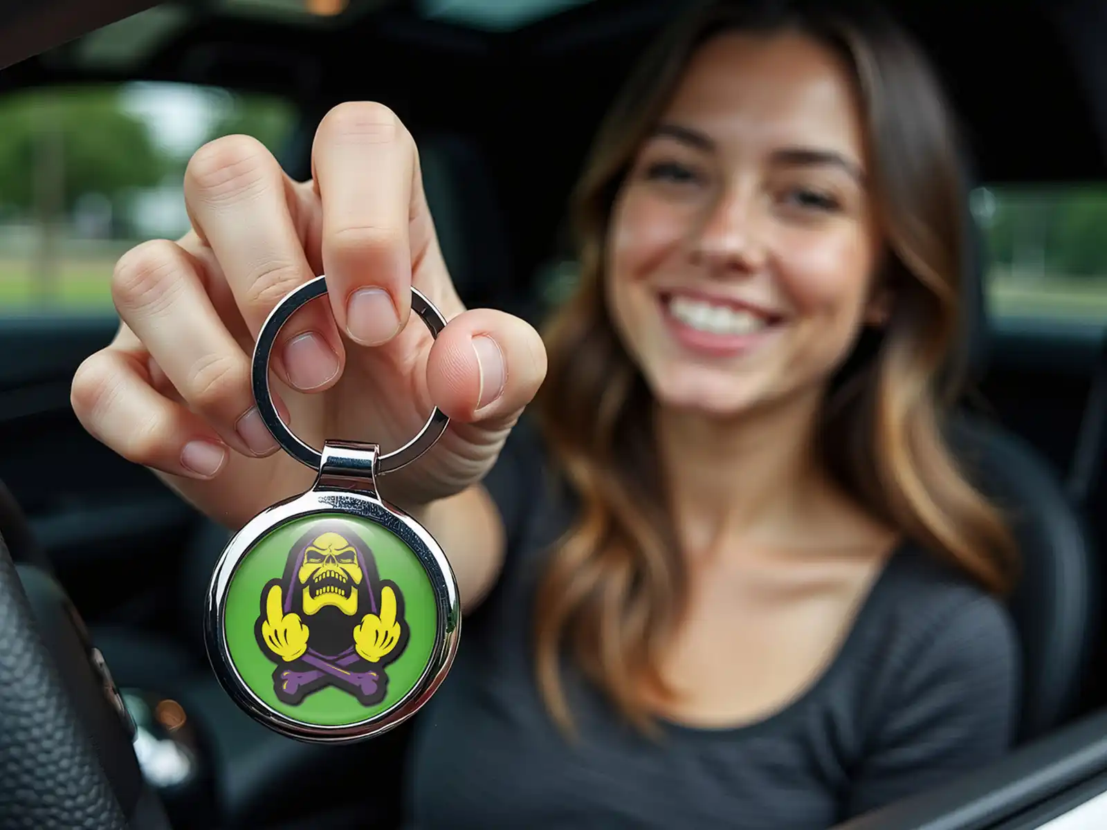 Custom Car Made Keyring Metallic Durable Max